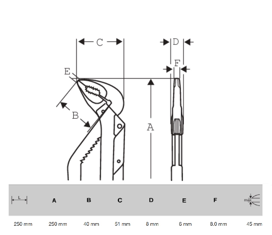 Pince multi-prise Bahco ERGO RAPIDE 315mm / pce