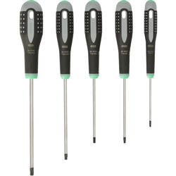 Jeu de 5 tournevis TORX® ERGO™ avec poignée en caoutchouc Bahco BE-9885