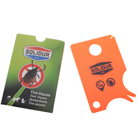 Carte anti-tiques de poche Solidur CAT avec loupe