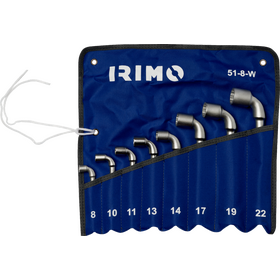 Pochette de 8 clés à pipe débouchées 6 et 12 pans Irimo 51-8-W