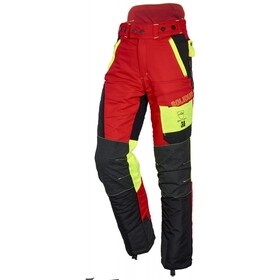 Pantalon professionnel confort adapté aux bucherons Solidur Comfy Rouge CL3 TYPE A