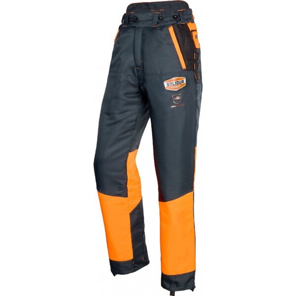 Pantalon de protection pour tronçonneuse Solidur Authentic classe 1 Type A version courte -7cm