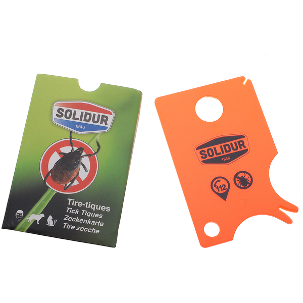 Carte anti-tiques de poche Solidur CAT avec loupe