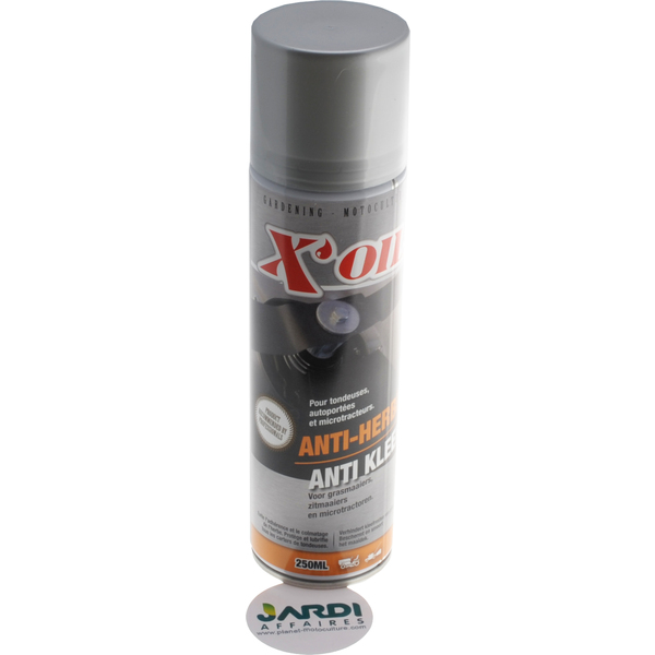 Aérosol 250ml anti-herbes pour carter de tondeuse à gazon