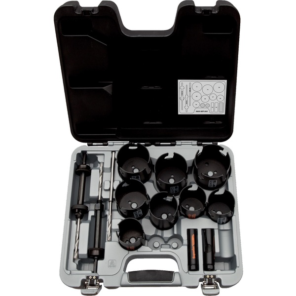 Coffret 14 pièces scie trepan Bahco 3833-SET-203 Superior multi construction