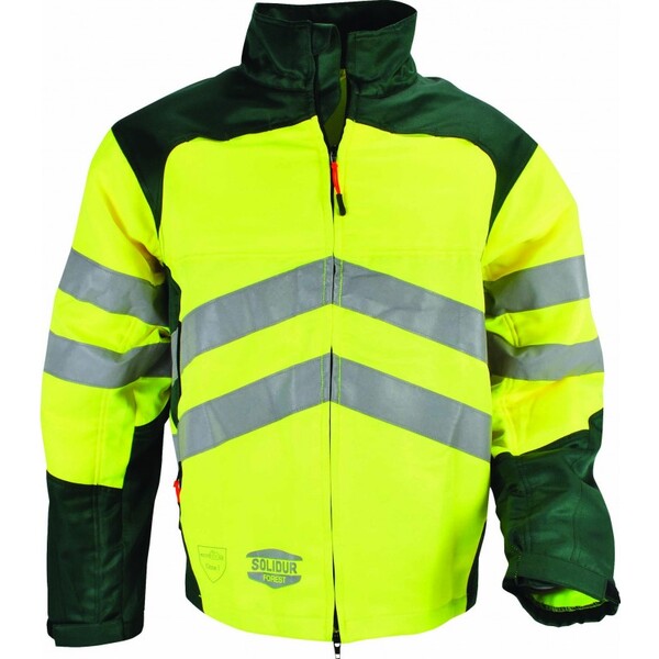 Veste de preotection Solidur Glow haute visibilité de bûcheronnage