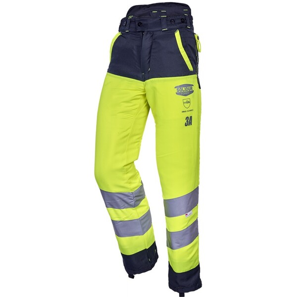 Pantalon de protection anti-coupure Solidur GLOW Classe 3 jaune