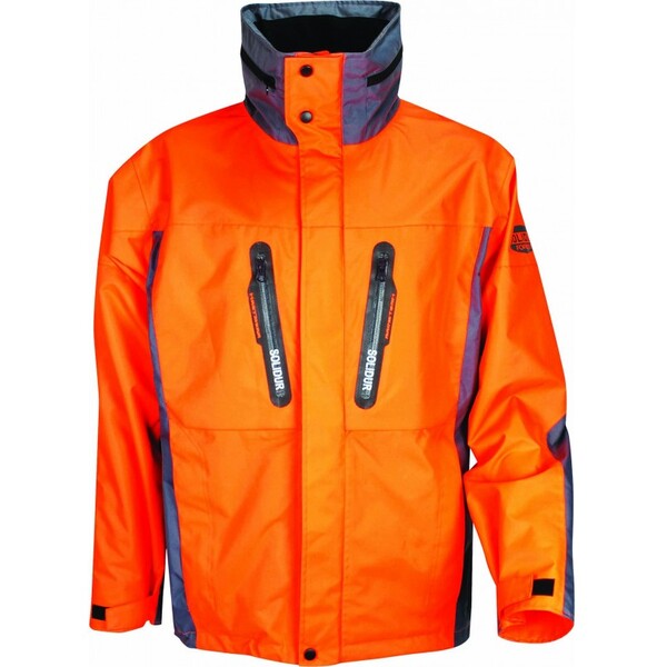 Veste de pluie avec membrane respirante Solidur H2OVEOR orange